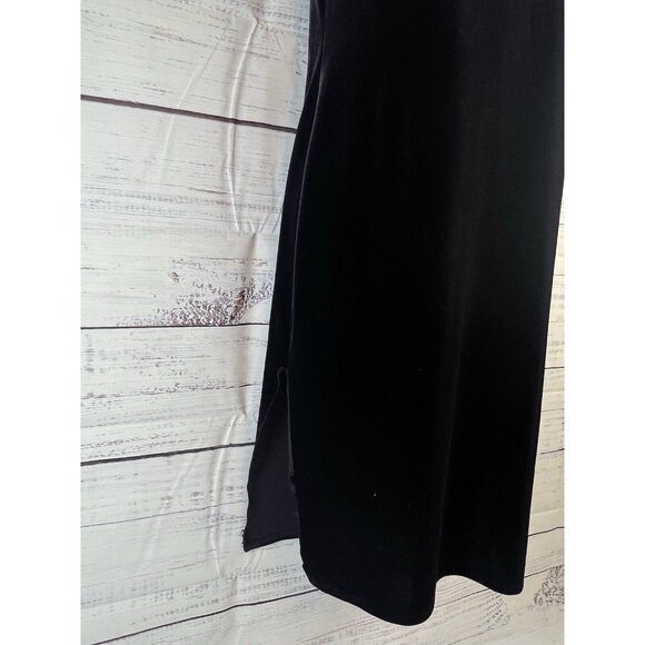 Max Studio Dress Size S Purple Sleeveless Midi Velvet Dress Whimsigoth Fairy - Picture 3 of 13